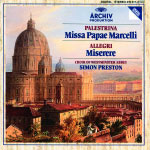 The Choir Of Westminster Abbey Palestrina: Missa Papae Marcelli / Allegri: Miserere