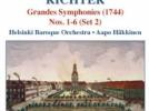 Franz Xaver Richter Les « Grandes Symphonies » de 1744 (vol.2) : Symphonies n°7 à n°12