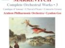 Igor Markevitch Œuvres pour orchestre (vol. 3 et 4*) : Cantique d'amour - L'Envol d'Icare - Concerto Grosso - Rébus* - Hymnes*