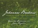 Johannes Brahms Sonates pour violon et piano op.78, 100 et 108