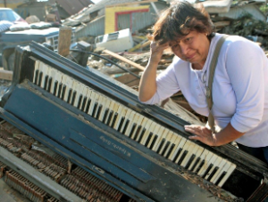 Au piano pour le Chili