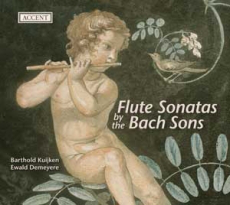 Barthold Kuijken Sonates pour flûte de W. F. BACH, J. C. BACH, J. C. F. BACH et (?) BACH