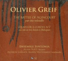 Olivier Greif Sonate pour deux violoncelles 