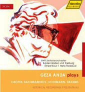 Géza Anda Chopin : Concerto pour piano n°1* - Rachmaninov : Concerto pour piano n°2 - Schumann : Concerto pour piano* - Brahms : Concerto pour piano n°2