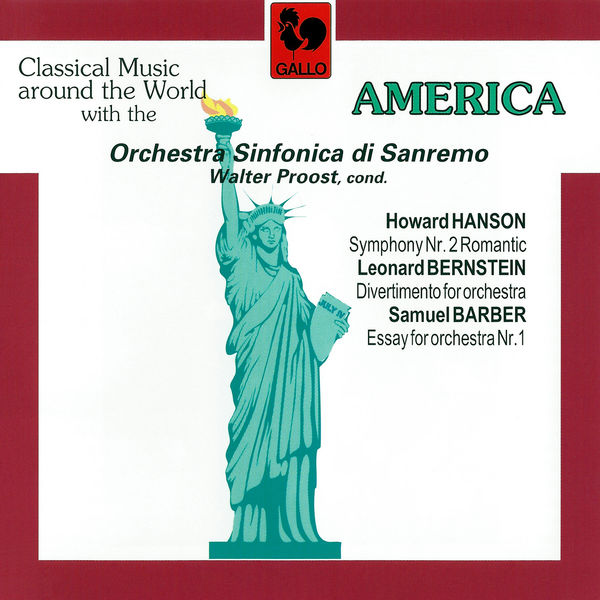 Howard Hanson|Hanson: Symphony No. 2, Op. 30 "Romantic" – Bernstein: Divertimento for Orchestra & Barber: Essay No. 1 for Orchestra, Op. 12 (Live)