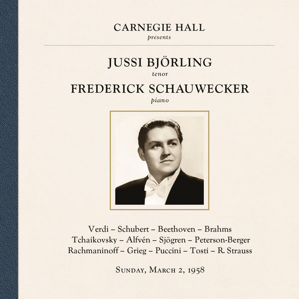 Jussi Björling - Jussi Björling at Carnegie Hall, New York City, March 2, 1958 Jussi Björling - Jussi Björling at Carnegie Hall, New York City, March 2, 1958