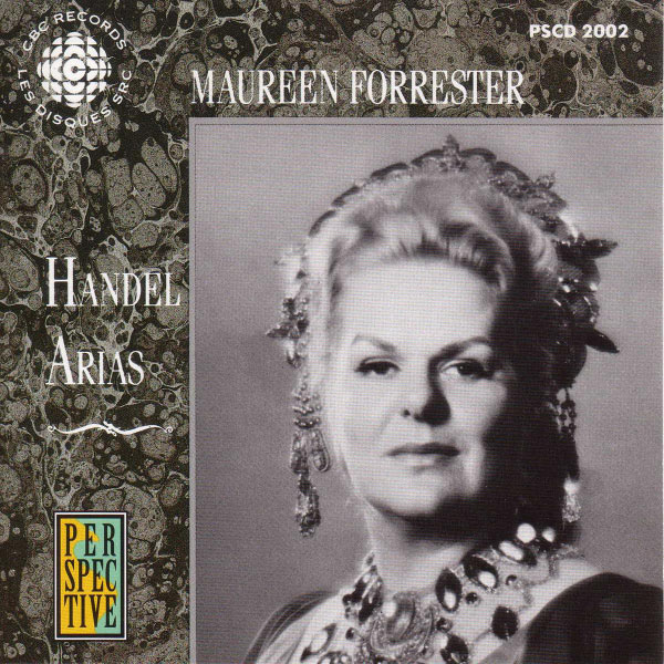 Maureen Forrester|FORRESTER, Maureen: Handel Arias from Oratorios and Operas (George Frideric Handel - S. B. Pallavicino - Thomas Morell)