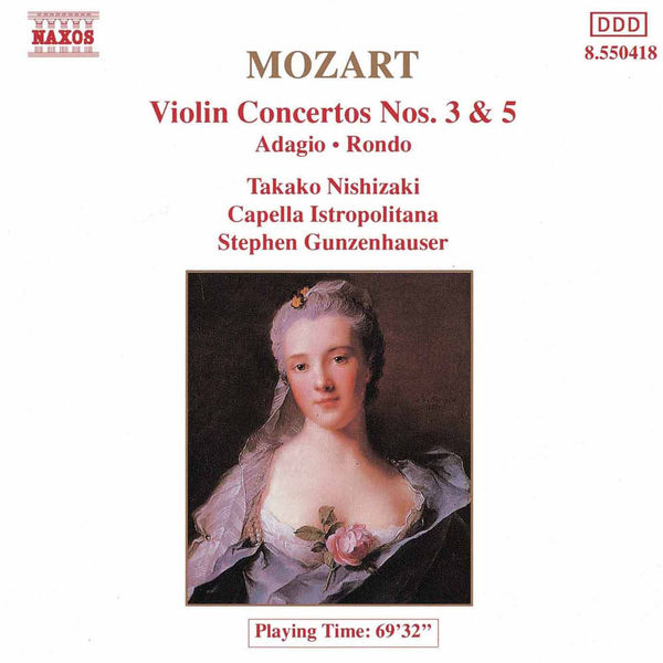 Takako Nishizaki|Mozart: Violin Concertos Nos. 3 and 5 Takako Nishizaki|Mozart: Violin Concertos Nos. 3 and 5