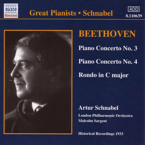 Artur Schnabel|Beethoven : Piano Concertos Nos. 3 and 4 (1933)