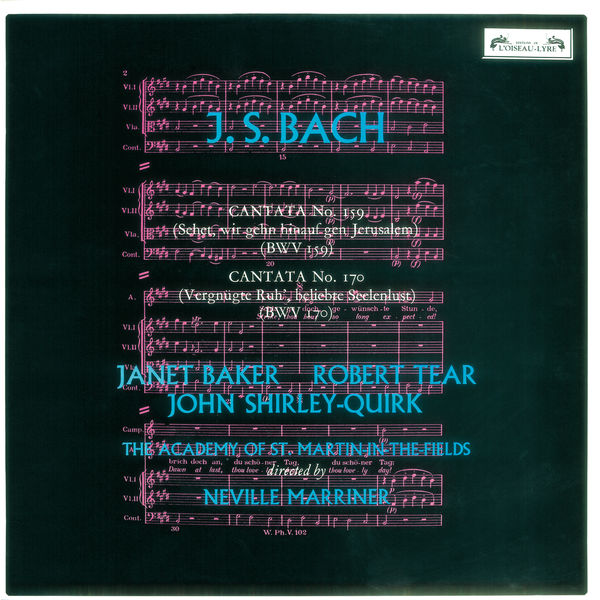 (Dame) Janet Baker|Bach, J.S.: Cantatas Nos. 159 & 170 (Dame) Janet Baker|Bach, J.S.: Cantatas Nos. 159 & 170