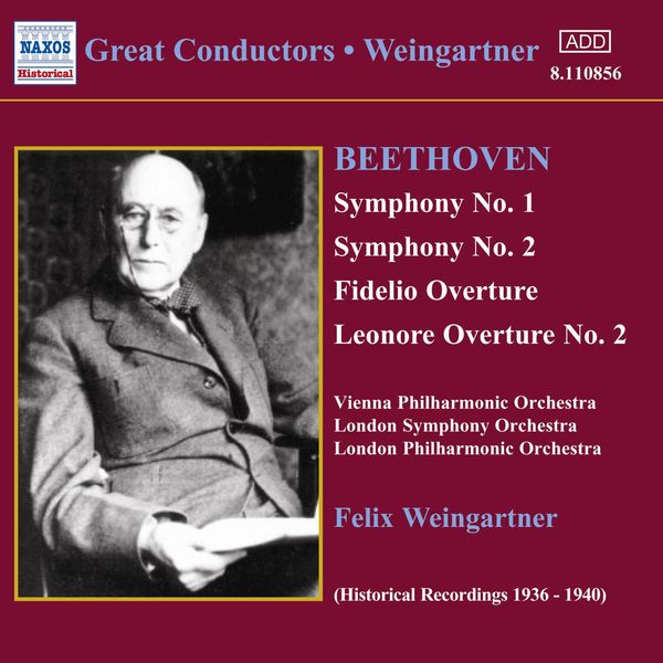 Félix Weingartner|BEETHOVEN: Symphonies Nos. 1 and 2 (Weingartner) (1935, 1938)