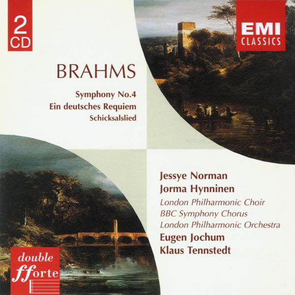 Eugen Jochum|Brahms Symphony No. 4. German Requiem (Eugen Jochum/London Philharmonic Orchestra/Jessye Norman/Jorma Hynninen/London Philharmonic Choir/BBC Chorus/Klaus Tennstedt)