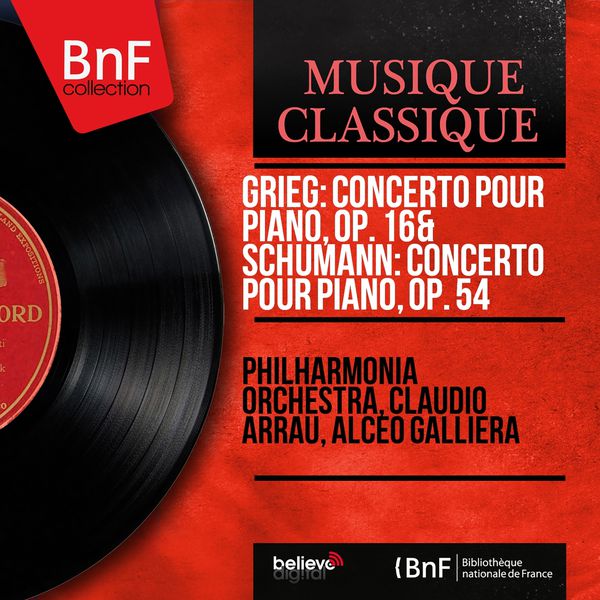 Philharmonia Orchestra|Grieg: Concerto pour piano, Op. 16 & Schumann: Concerto pour piano, Op. 54 (Remastered, Mono Version)