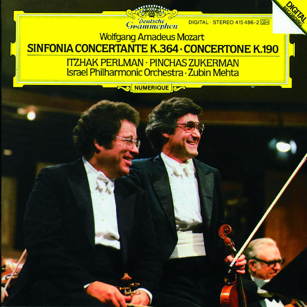 Itzhak Perlman|Mozart: Sinfonia concertante K.364; Concertone K.190