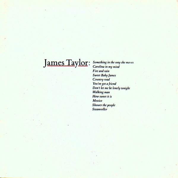 James Taylor - Greatest Hits James Taylor - Greatest Hits