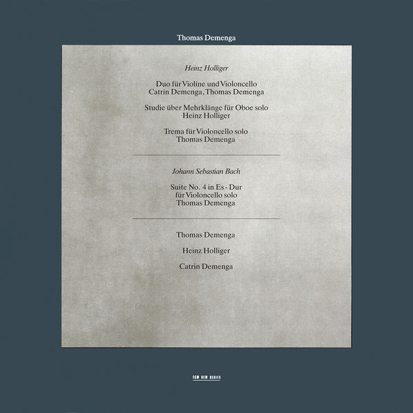 Thomas Demenga - Heinz Holliger / J.S. Bach Thomas Demenga - Heinz Holliger / J.S. Bach
