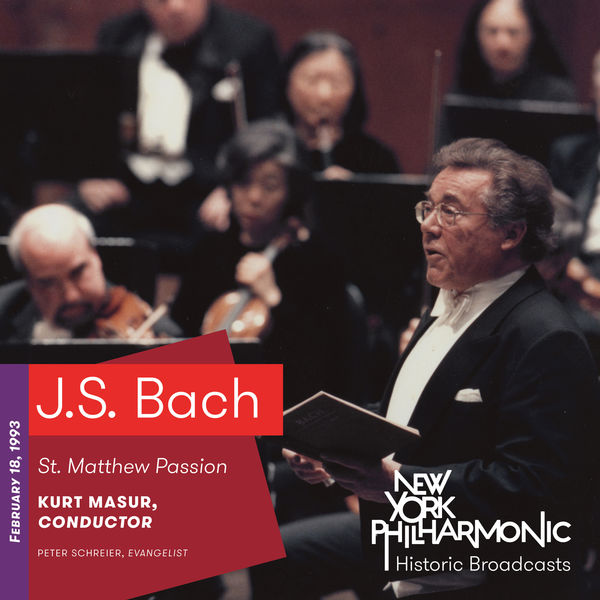 New York Philharmonic|J.S. Bach: St. Matthew Passion (Recorded 1993) (Live)