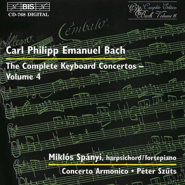 Miklós Spányi - BACH, C.P.E.: Keyboard Concertos (Complete), Vol. 4 Miklós Spányi - BACH, C.P.E.: Keyboard Concertos (Complete), Vol. 4