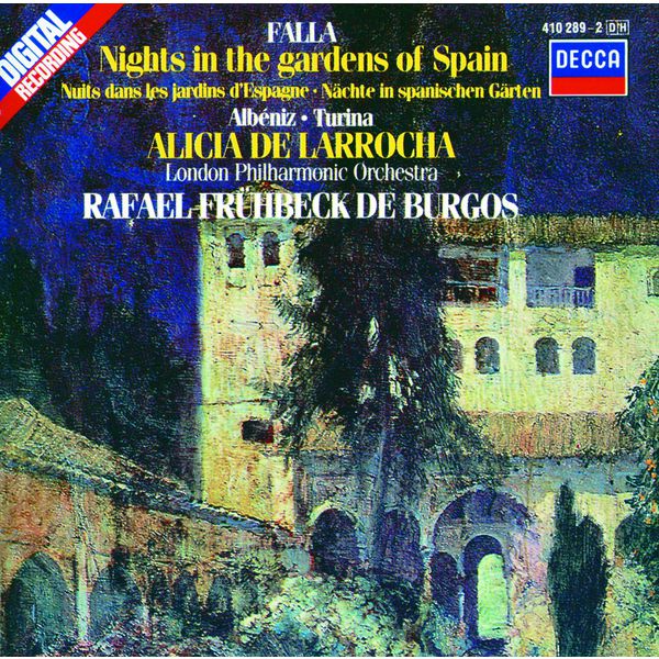 Alicia de Larrocha - Falla: Nights in the Gardens of Spain / Albéniz: Rapsodia Española / Turina: Rapsodia sinfonica Alicia de Larrocha - Falla: Nights in the Gardens of Spain / Albéniz: Rapsodia Española / Turina: Rapsodia sinfonica