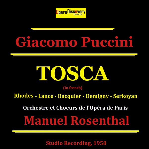 Jane Rhodes - Puccini: Tosca (Remastered - Sung in French) Jane Rhodes - Puccini: Tosca (Remastered - Sung in French)
