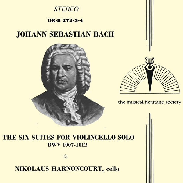 Nikolaus Harnoncourt|Bach: The Six Suites For Violincello Solo, BWV 1007-1012 Nikolaus Harnoncourt|Bach: The Six Suites For Violincello Solo, BWV 1007-1012