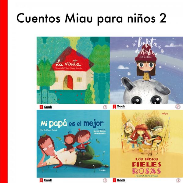 Ediciones Jaguar|Cuentos Miau para Niños 2 (Los Indios Pieles Rosas / la Visita / Mi Papá Es el Mejor / Bolita de Nube) Ediciones Jaguar|Cuentos Miau para Niños 2 (Los Indios Pieles Rosas / la Visita / Mi Papá Es el Mejor / Bolita de Nube)