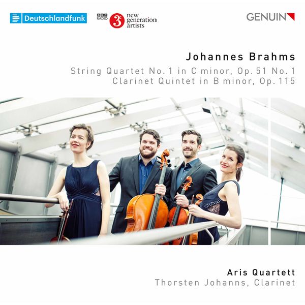 Aris Quartett|Brahms: String Quartet No. 1 in C Minor, Op. 51 No. 1 & Clarinet Quintet in B Minor, Op. 115