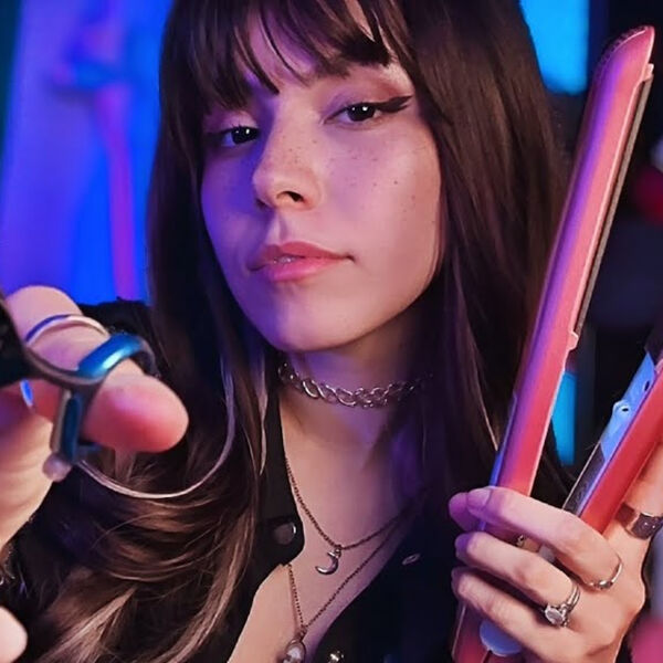 Luna Bloom ASMR|ASMR Haircut Role Play (chaotic & unpredictable)