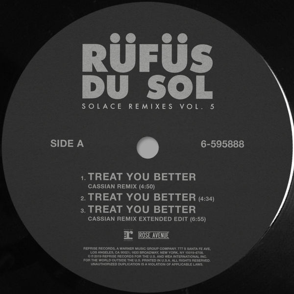 RÜFÜS DU SOL|SOLACE REMIXES VOL. 5 RÜFÜS DU SOL|SOLACE REMIXES VOL. 5