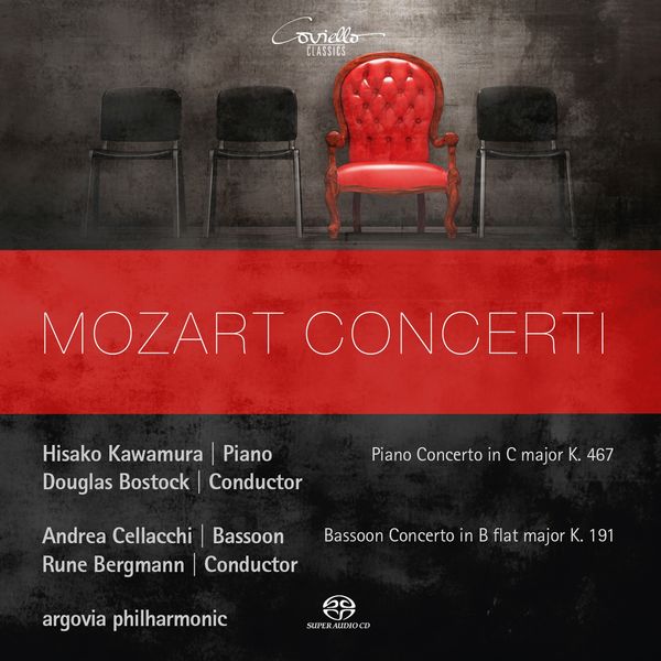 Hisako Kawamura, Andrea Cellacchi, Douglas Bostock, Rune Bergmann, Argovia Philharmonic|Mozart: Concerti Hisako Kawamura, Andrea Cellacchi, Douglas Bostock, Rune Bergmann, Argovia Philharmonic|Mozart: Concerti
