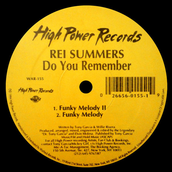 Rei Summers - Do You Remember / Alone in the Night Rei Summers - Do You Remember / Alone in the Night
