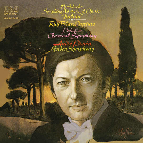 André Previn|Mendelssohn: Symphony No. 4 in A Major, Op. 90 "Italian" & Prokoviev: "Classical" Symphony No.1 in D Major, Op. 25