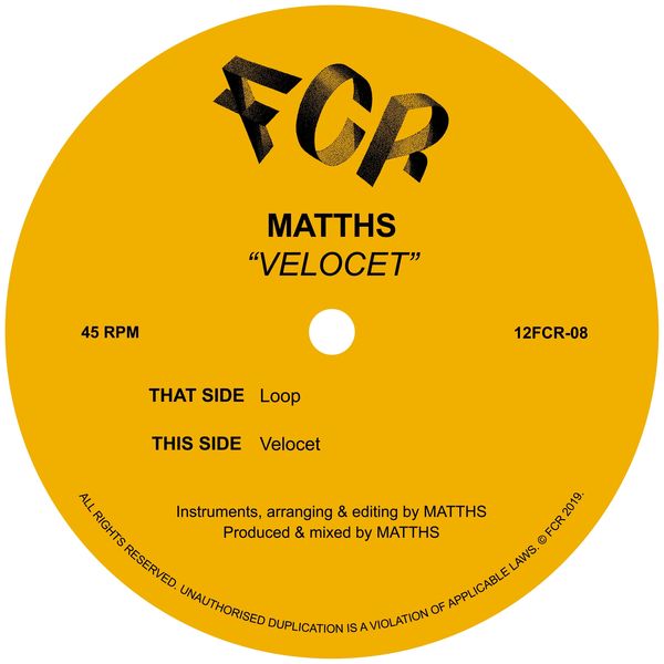 MATTHS - Velocet MATTHS - Velocet