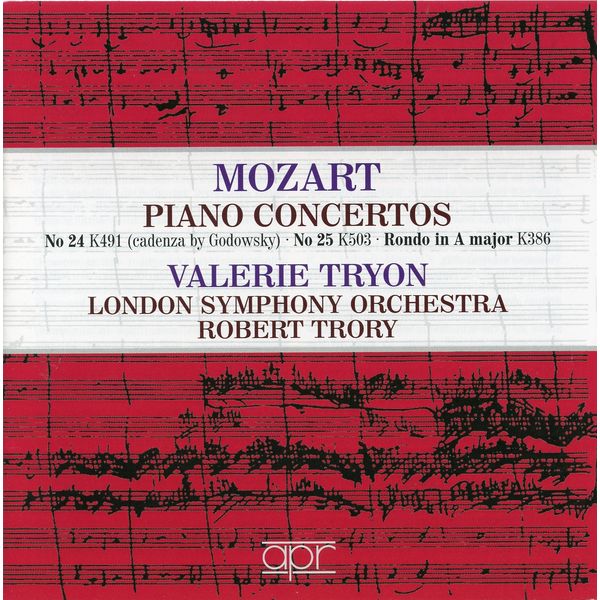 Valerie Tryon|Mozart: Piano Concertos Nos. 24 & 25 Valerie Tryon|Mozart: Piano Concertos Nos. 24 & 25