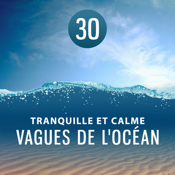 Sérénité Océan|30 Tranquille et calme vagues de l'océan - Bruit de la mer et sons d'ambiances extérieures: L'eau de guérison pour relaxation, Méditation, Endormissement