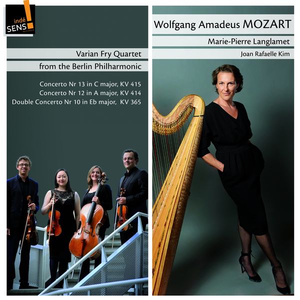 Marie-Pierre Langlamet, Varian Fry Quartet, Joan Rafaelle Kim - Mozart: Marie-Pierre Langlamet (Arr. for String Quartet and Harp) Marie-Pierre Langlamet, Varian Fry Quartet, Joan Rafaelle Kim - Mozart: Marie-Pierre Langlamet (Arr. for String Quartet and Harp)