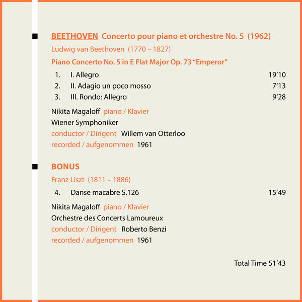 Nikita Magaloff - Milestones of a Piano Legend: Nikita Magaloff, Vol. 4 Nikita Magaloff - Milestones of a Piano Legend: Nikita Magaloff, Vol. 4