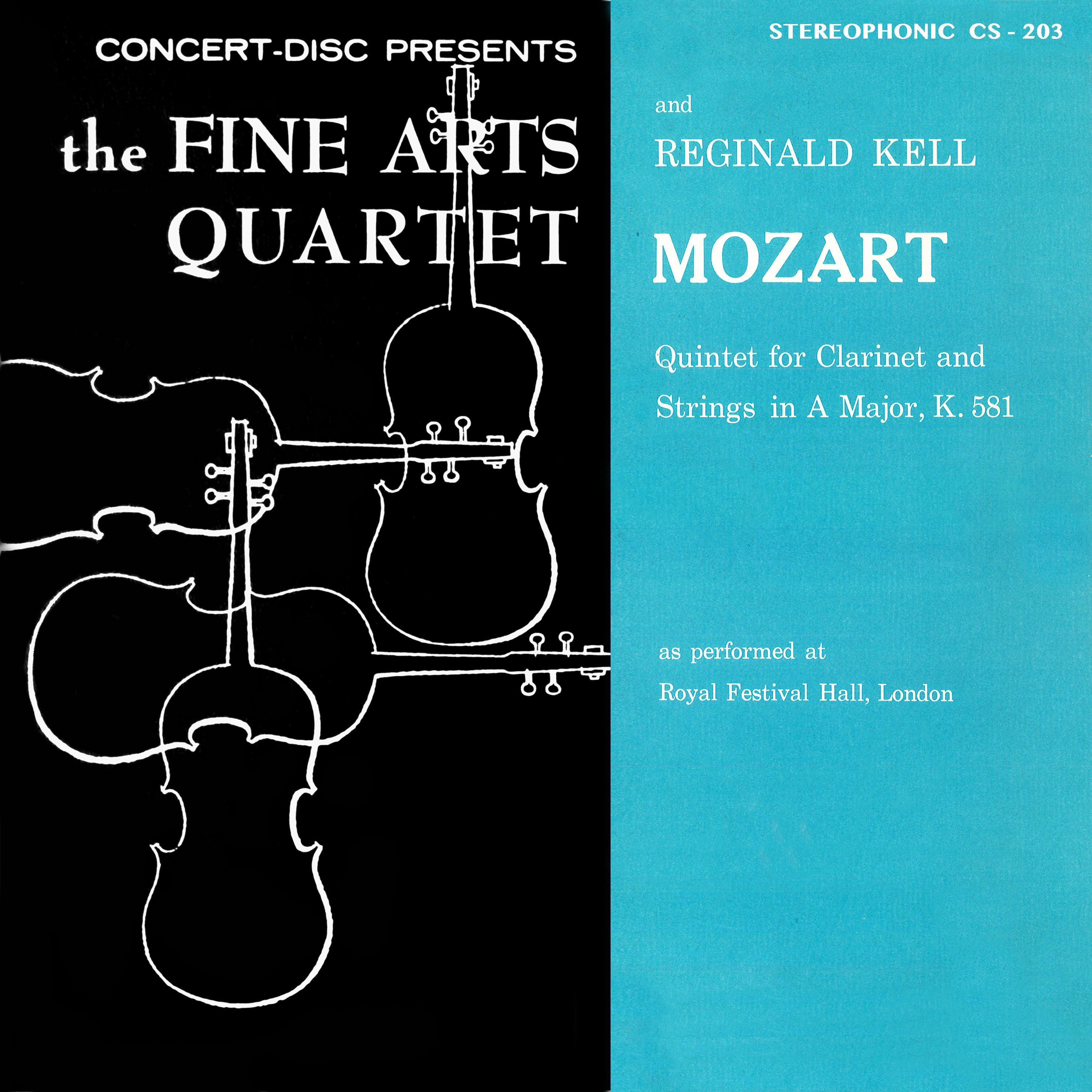 Album Mozart Quintet for and Strings, K. 581 (Remastered from