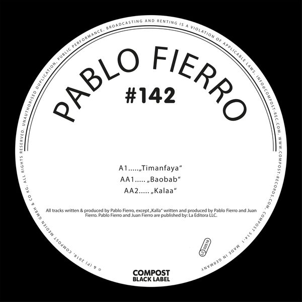 Pablo Fierro|Timanfaya EP - Compost Black Label #142 Pablo Fierro|Timanfaya EP - Compost Black Label #142