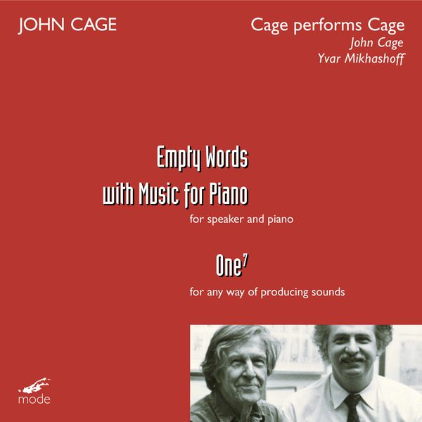 John Cage|Cage Performs Cage John Cage|Cage Performs Cage
