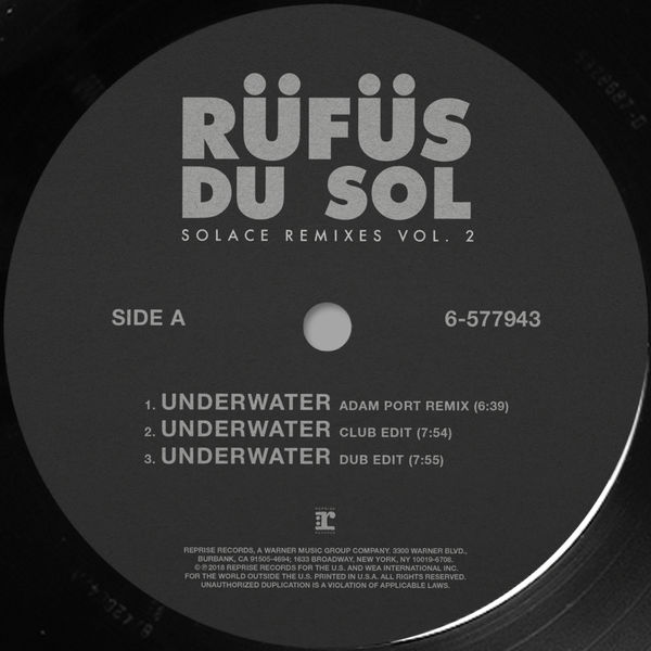 RÜFÜS DU SOL|SOLACE REMIXES VOL. 2 RÜFÜS DU SOL|SOLACE REMIXES VOL. 2