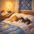 Moira Lune Three Sleepy Kittens