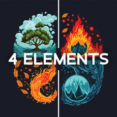 4 Elements (Earth, Water, Air and Fire), Close to Nature Music