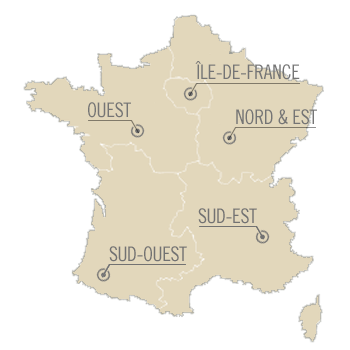 La carte de France des régions La carte de France des régions